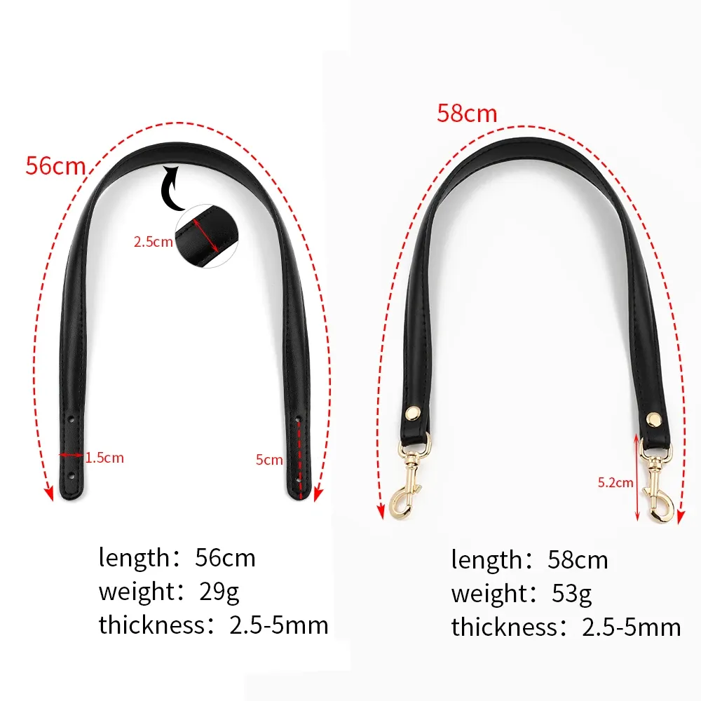 Sangle de sac en cuir de vachette pour accessoires de sac