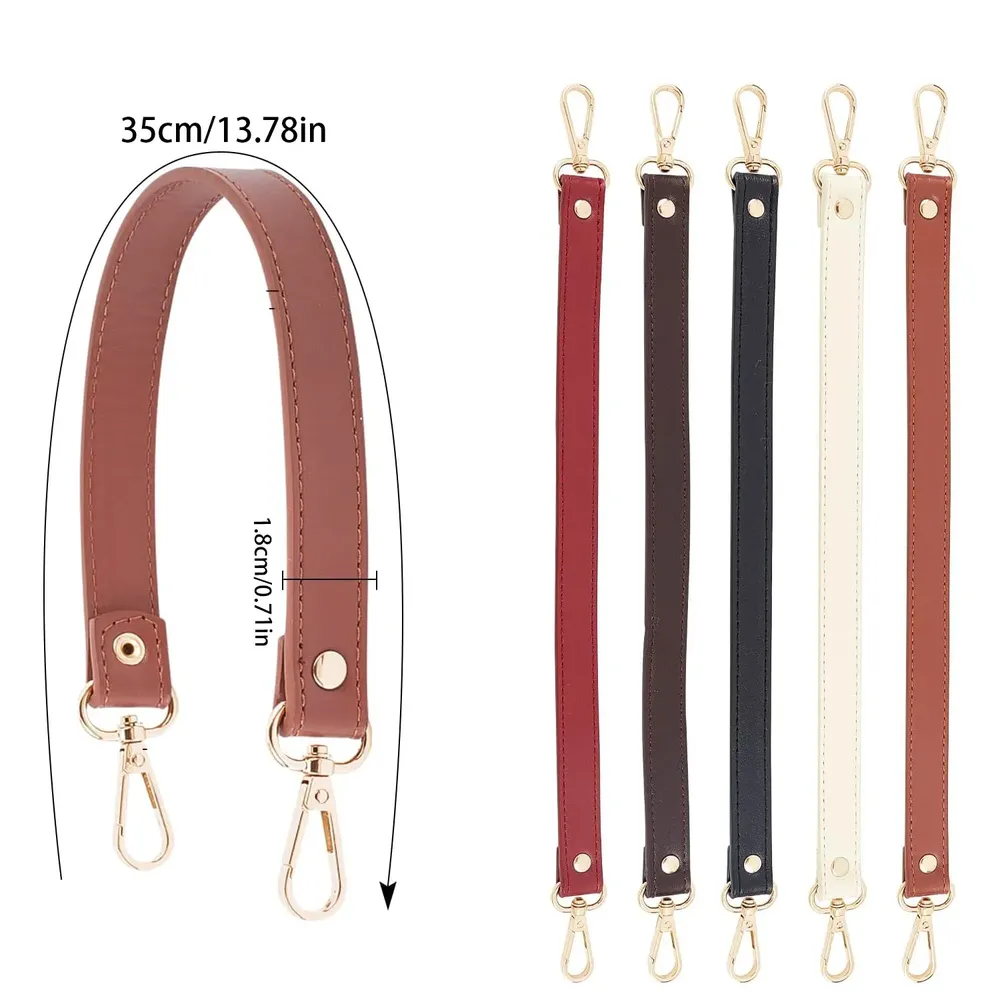 Sangle de sac en cuir PU courte 35 cm pour sac à main