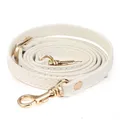 Sangle de sac en cuir PU réglable pour sac à main femme – Couleur white