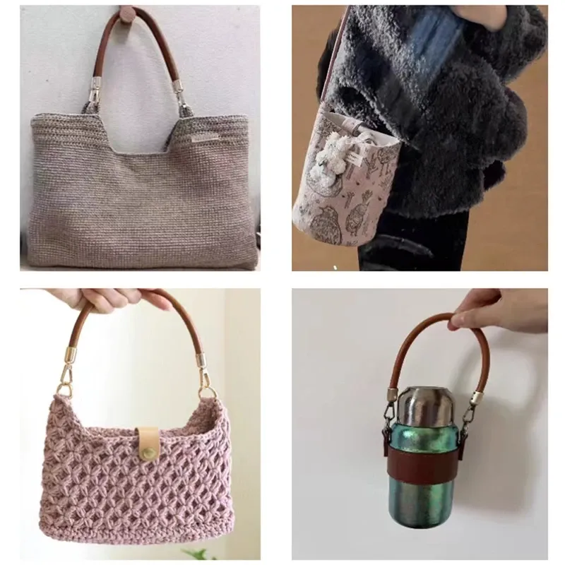 Sangle de sac en cuir PU tressé 30 cm pour sac à main
