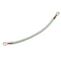Sangle de sac en cuir PU tressé 30 cm pour sac à main – Couleur Green Gold Hook