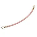 Sangle de sac en cuir PU tressé 30 cm pour sac à main – Couleur Pink Gold Hook