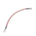 Sangle de sac en cuir PU tressé 30 cm pour sac à main – Couleur Pink Silver Hook