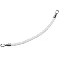 Sangle de sac en cuir PU tressé 30 cm pour sac à main – Couleur White Silver Hook