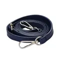 Sangle de sac en cuir réglable 120 cm pour bandoulière – Couleur dark blue-Silver