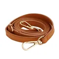 Sangle de sac en cuir réglable 120 cm pour bandoulière – Couleur khaki-Gold buckle