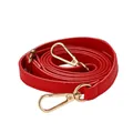 Sangle de sac en cuir réglable 120 cm pour bandoulière – Couleur red-Gold buckle