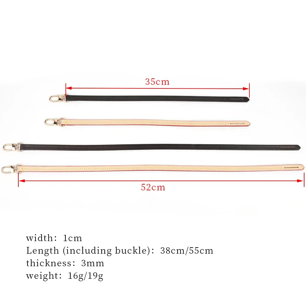 Sangle de sac en cuir véritable 38 à 55 cm pour sac à main