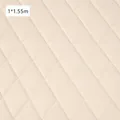 Simili cuir matelassé losanges 1,55 x 1 m pour sellerie – Couleur beige