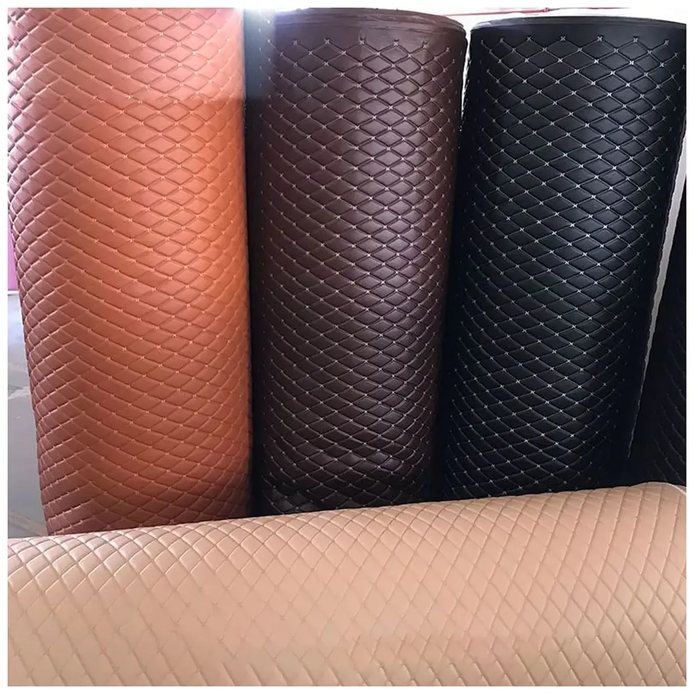 Simili cuir matelassé losanges 1,55 x 1 m pour sellerie
