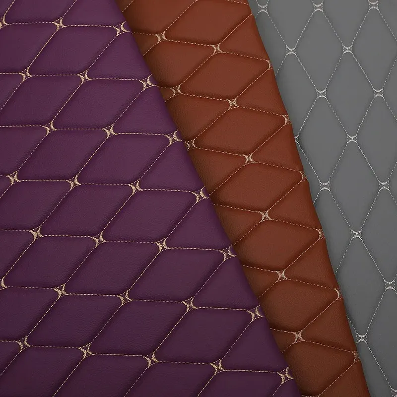 Simili cuir matelassé losanges 1,55 x 1 m pour sellerie