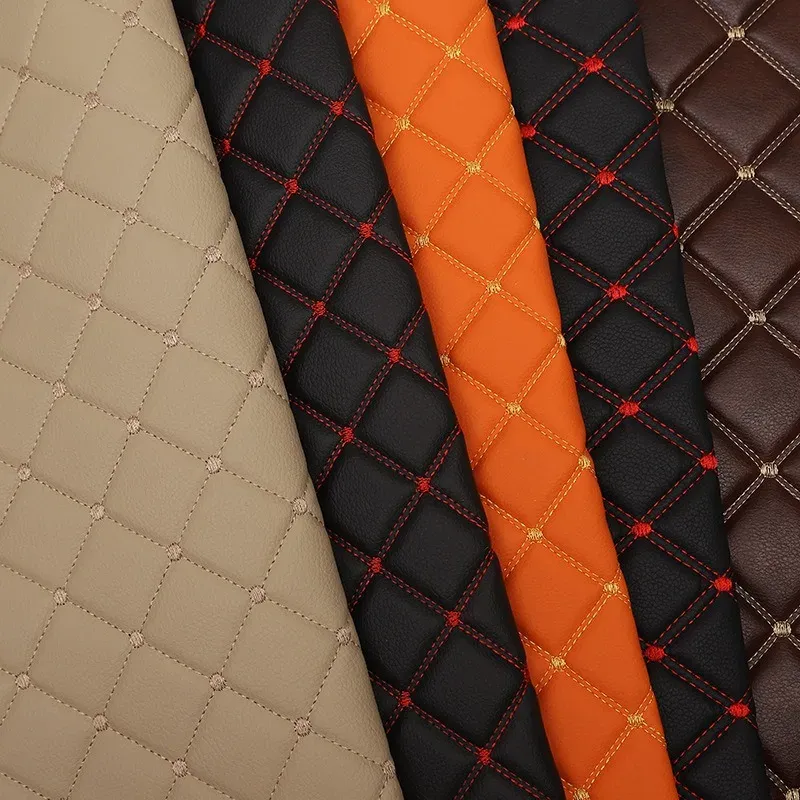 Simili cuir matelassé losanges 1,55 x 1 m pour sellerie