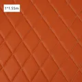Simili cuir matelassé losanges 1,55 x 1 m pour sellerie – Couleur orange1