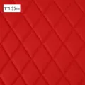 Simili cuir matelassé losanges 1,55 x 1 m pour sellerie – Couleur red
