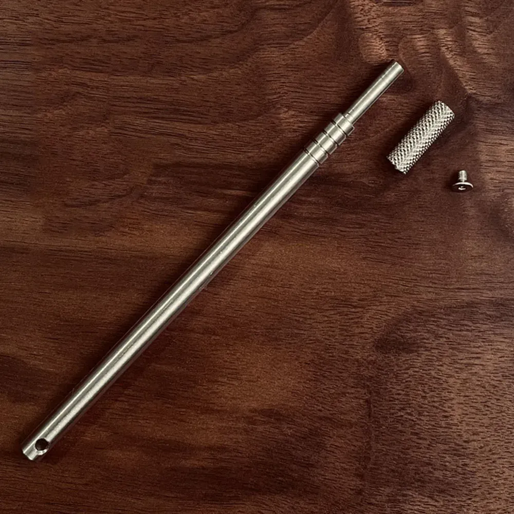 Stylo applicateur huile bord cuir acier inoxydable