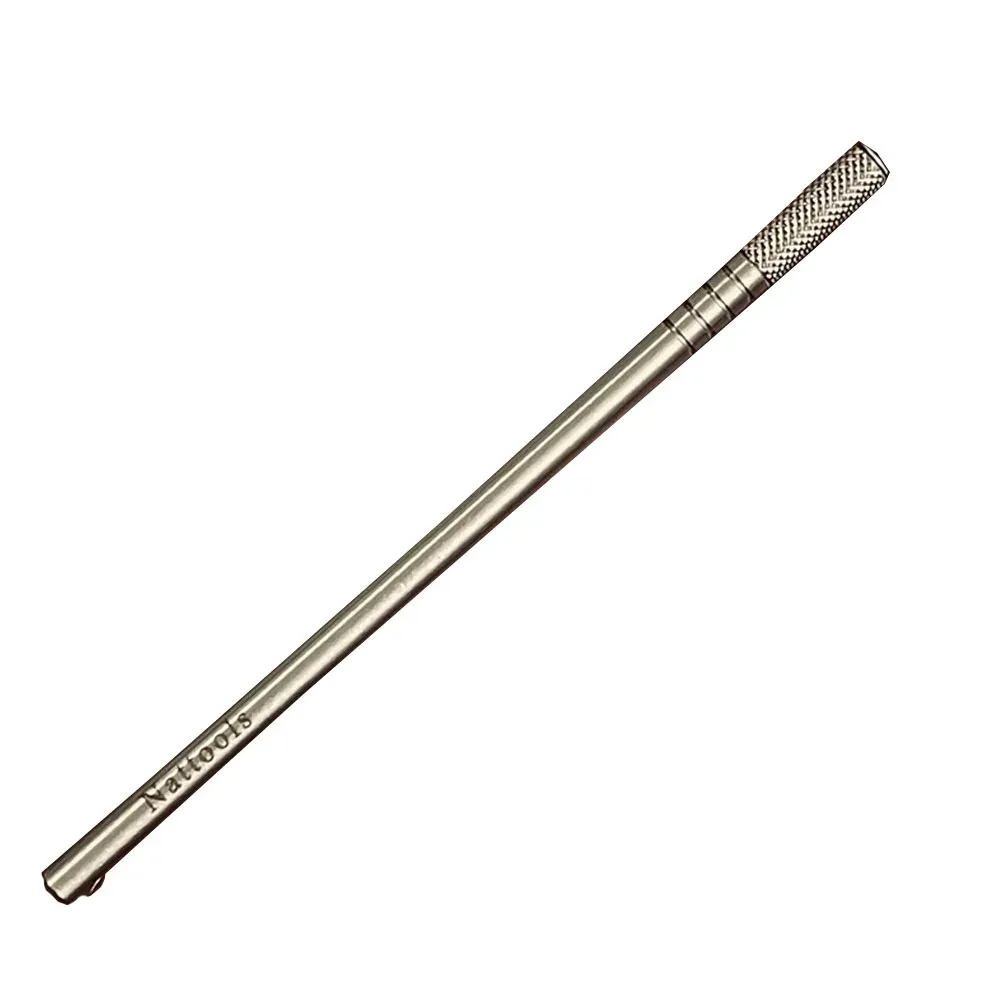 Stylo applicateur huile bord cuir acier inoxydable