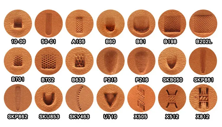 Tampon d'impression cuir pour motifs décoratifs