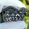 Tampons 3 à 9,5 mm motif Navajo pour cuir – 1