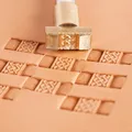 Tampons cuivre gaufrage cuir motif nœud celtique tressé – 2