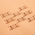 Tampons cuivre gaufrage cuir motif nœud celtique tressé – 3