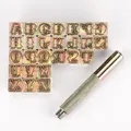 Tampons lettres métal pour gaufrage et marquage cuir – 3