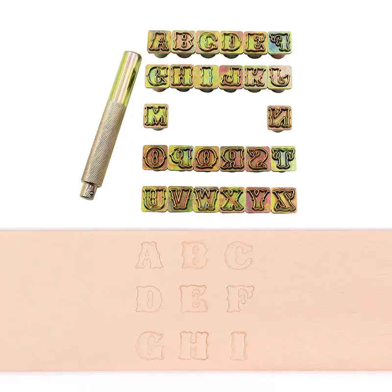 Tampons lettres métal pour gaufrage et marquage cuir
