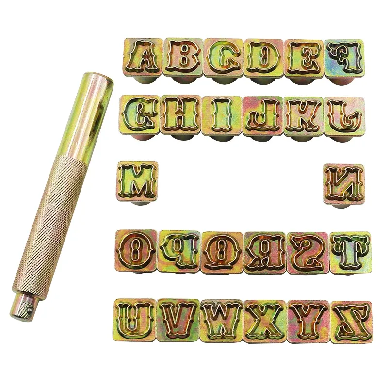 Tampons lettres métal pour gaufrage et marquage cuir