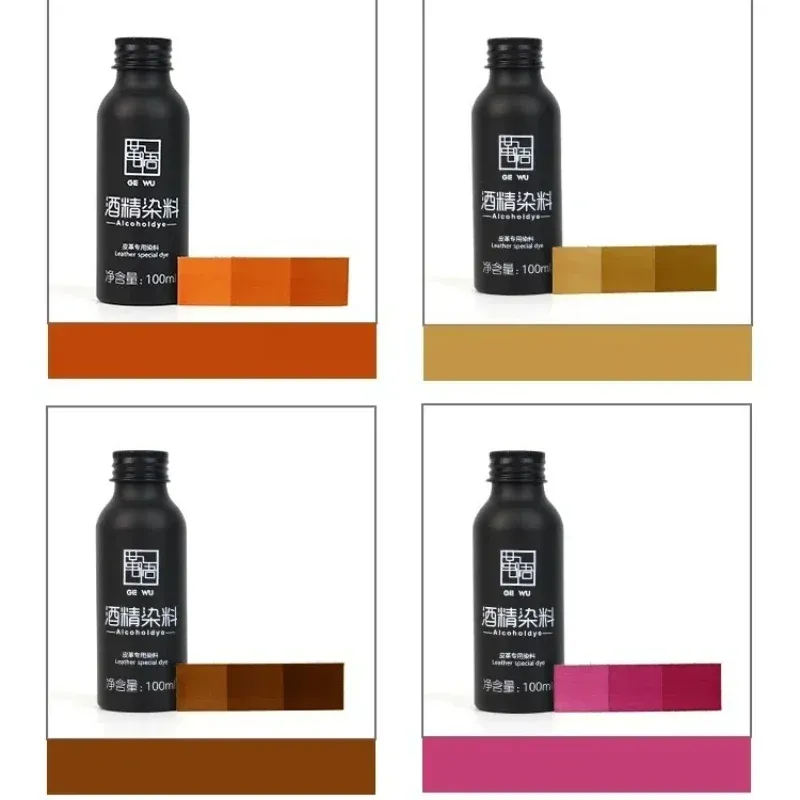 Teinture alcool cuir 100 ml dorée pour sculpture