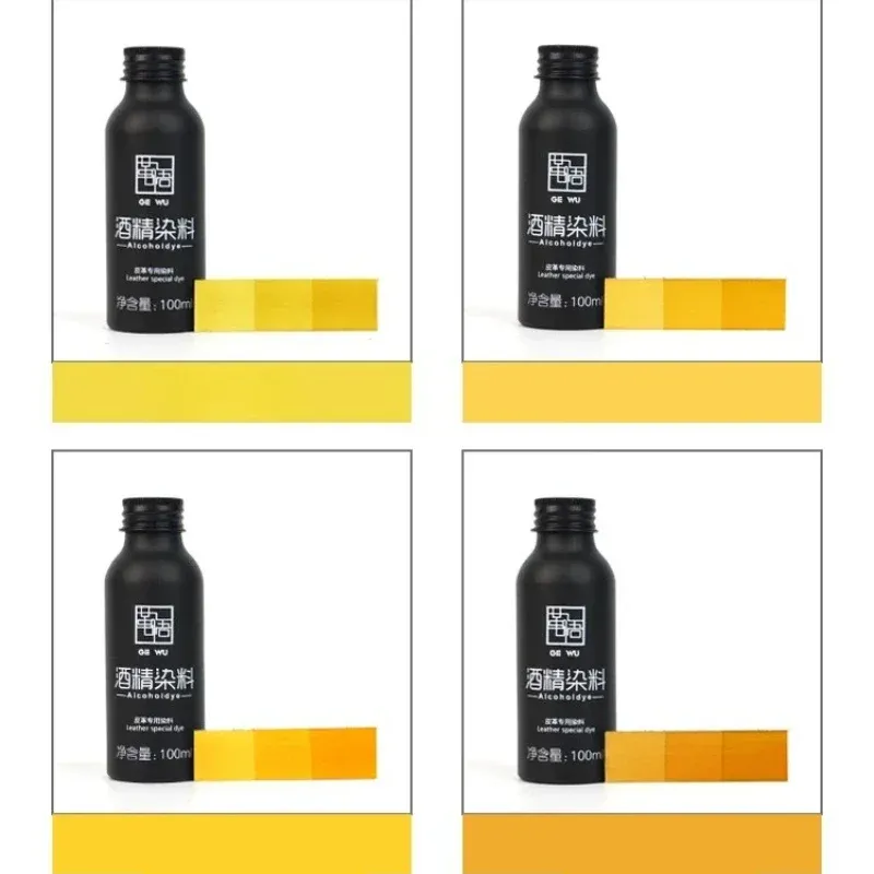 Teinture alcool cuir 100 ml dorée pour sculpture