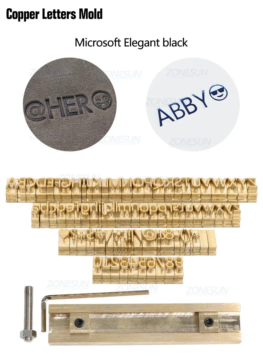 Timbre laiton personnalisé pour marquage cuir
