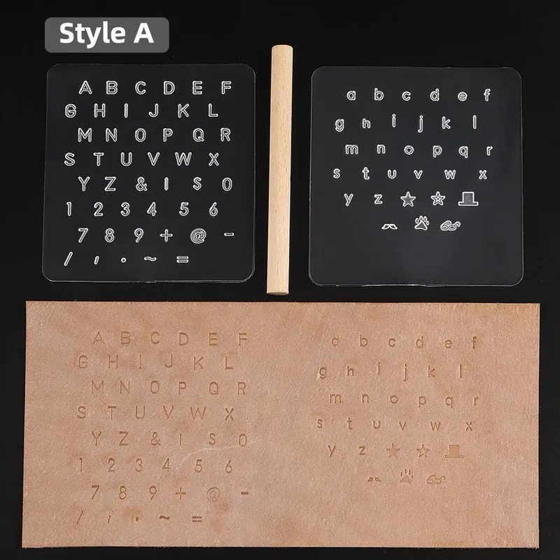 Timbres et moules pour gravure faux cuir