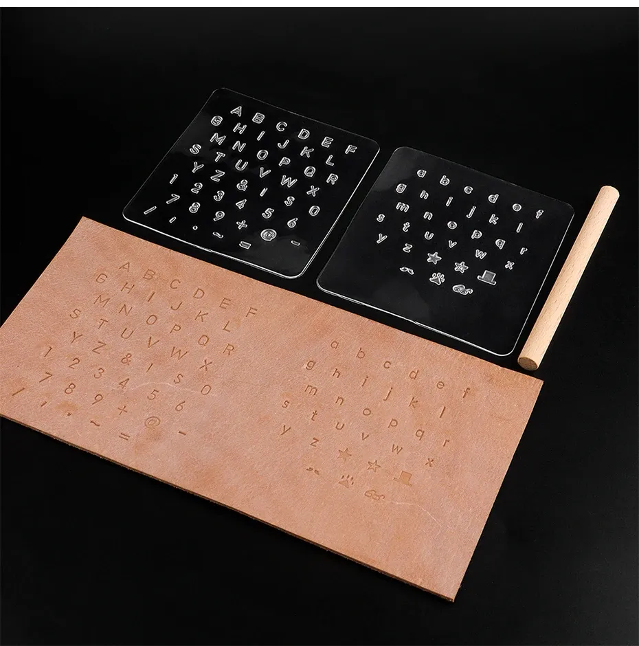 Timbres et moules pour gravure faux cuir