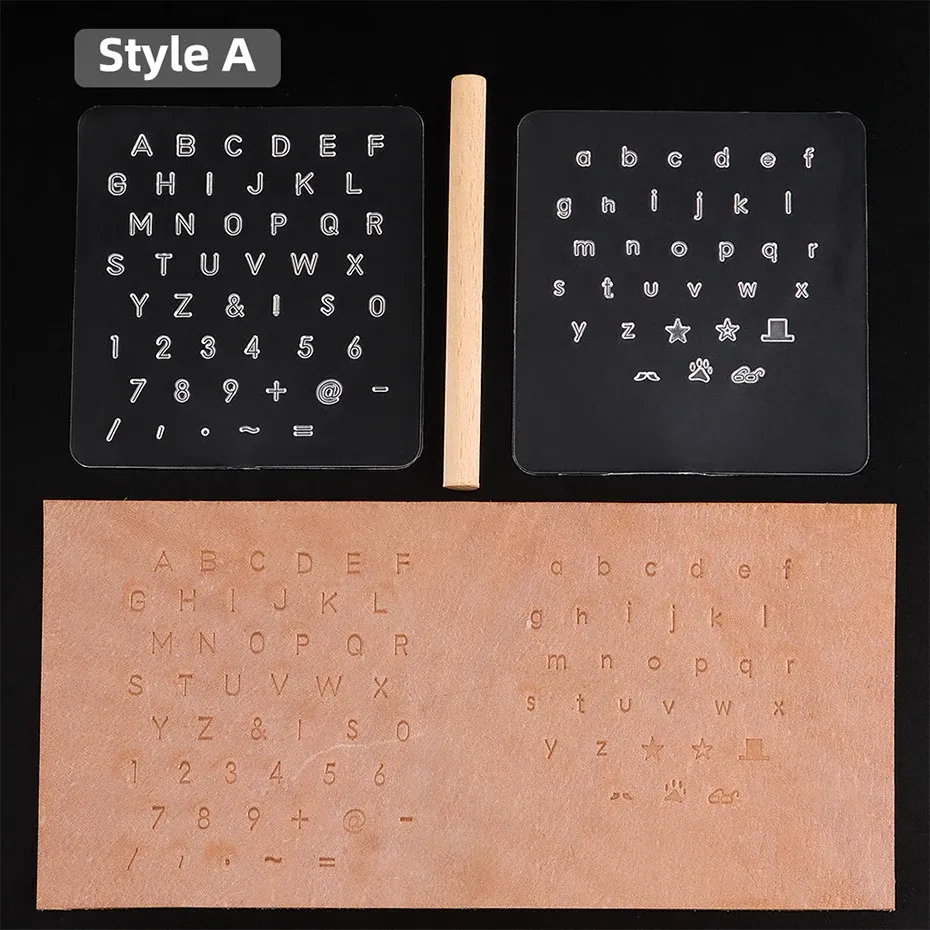Timbres et moules pour gravure faux cuir