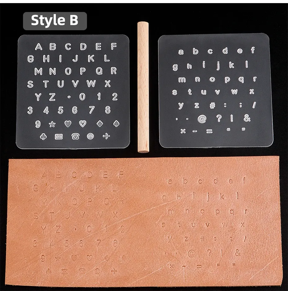 Timbres et moules pour gravure faux cuir
