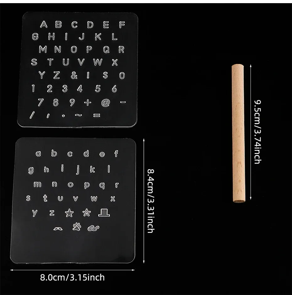 Timbres et moules pour gravure faux cuir