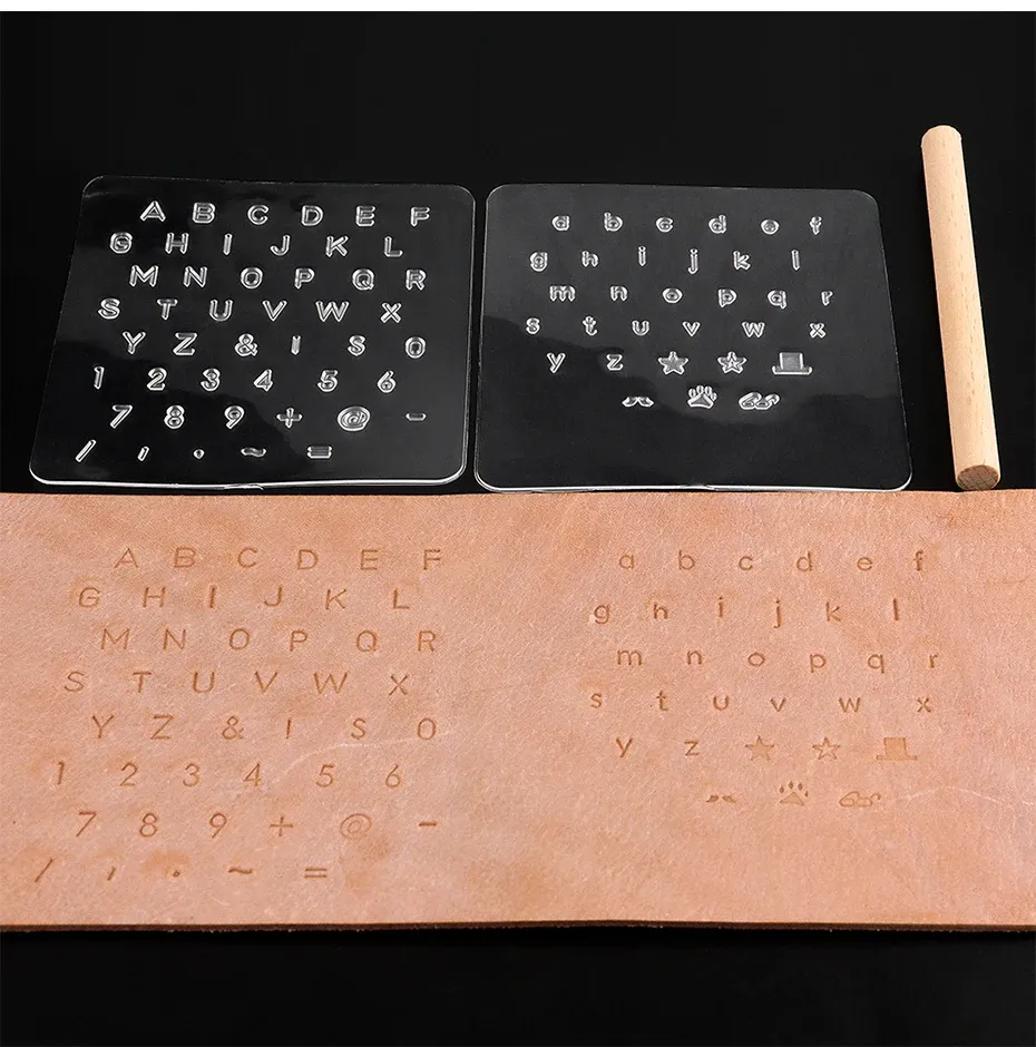 Timbres et moules pour gravure faux cuir