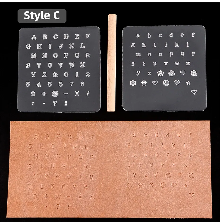 Timbres et moules pour gravure faux cuir