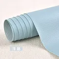 Tissu cuir adhésif 100 x 137 cm pour ameublement – Color Baby blue