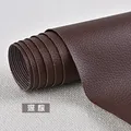 Tissu cuir adhésif 100 x 137 cm pour ameublement – Color Dark brown