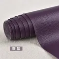 Tissu cuir adhésif 100 x 137 cm pour ameublement – Color Deep purple