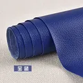 Tissu cuir adhésif 100 x 137 cm pour ameublement – Color Royal blue