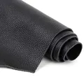 Tissu cuir de vachette motif litchi noir – 5