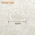 Tissu cuir floral épais 50 x 137 cm pour accessoires – 5