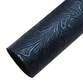 Tissu cuir floral épais 50 x 137 cm pour accessoires – Color blue