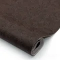 Tissu cuir floral épais 50 x 137 cm pour accessoires – Color brown