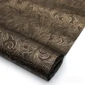 Tissu cuir floral épais 50 x 137 cm pour accessoires – Color gold
