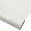 Tissu cuir floral épais 50 x 137 cm pour accessoires – Color white