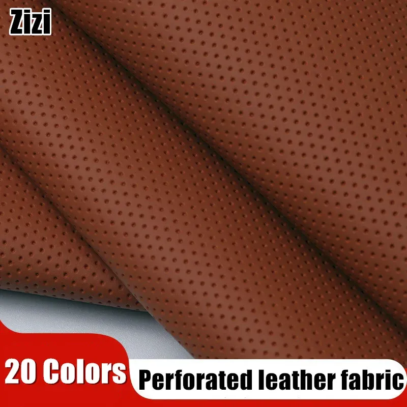Tissu cuir perforé 100 x 160 cm pour ameublement