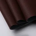 Tissu cuir perforé 100 x 160 cm pour ameublement – Color dark coffee