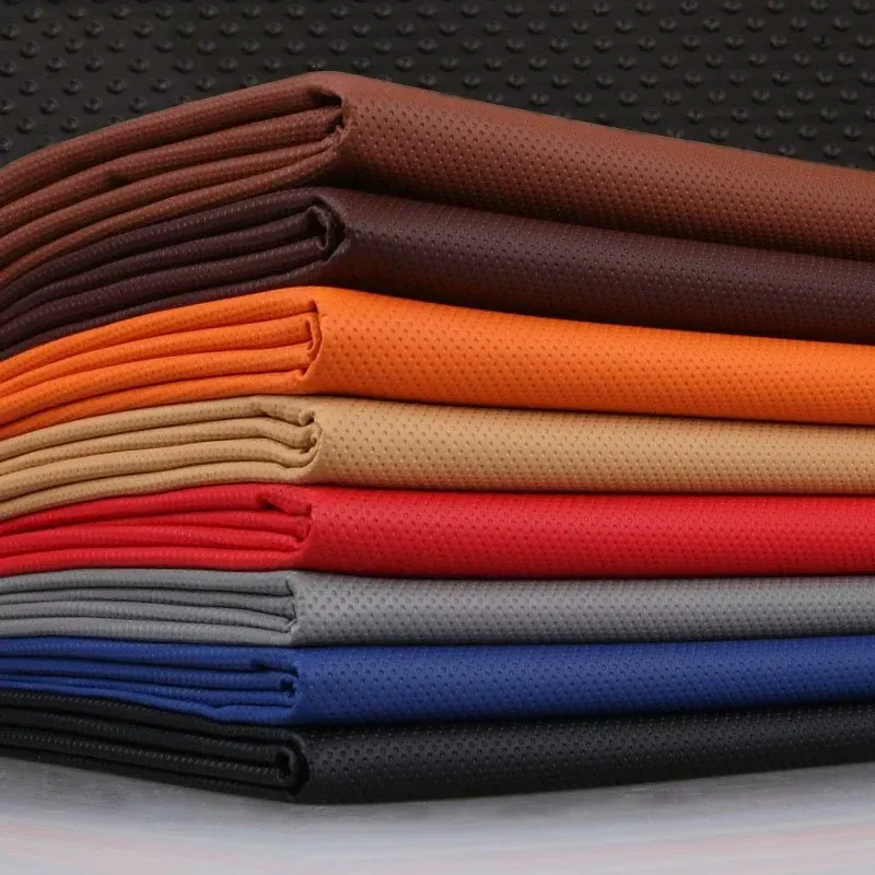 Tissu cuir perforé 100 x 160 cm pour ameublement